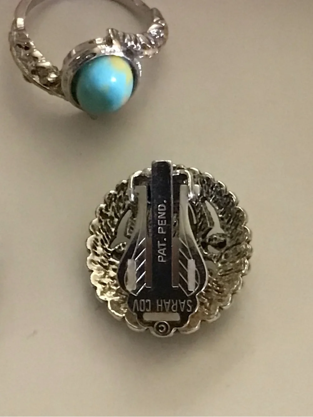 Source Unknown Silver-Tone Bracelet, Ring & Earrings with Turquoise Accents